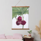 ヴィンテージ植物画 吊り下げ型タペストリー (寝室)