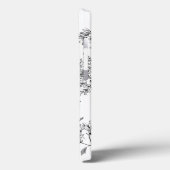 ヴィンテージ植物白黒モノグラム Case-Mate iPhoneケース (裏面 / 左)