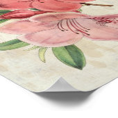 ヴィンテージ植物磁石つつじ ポスター (角)