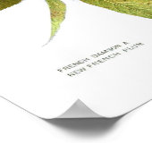 ヴィンテージ植物紙ポスター – プラム ポスター (角)