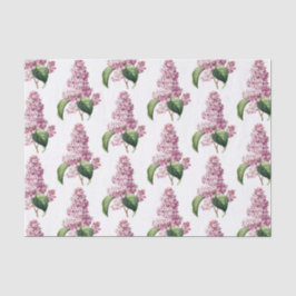 ヴィンテージ植物紫薄紫花 薄葉紙