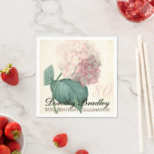 ヴィンテージ植物紫陽花80thバースデーパーティーPN スタンダードカクテルナプキン (インサイチュ)