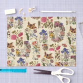 ヴィンテージ植物組織デコパージュ 薄葉紙 (クラフト)