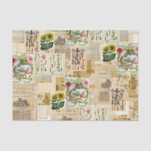 ヴィンテージ植物組織 薄葉紙 (正面)