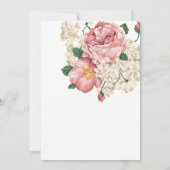 ヴィンテージ植物結婚式招待状 招待状 (裏面)