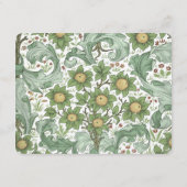 ヴィンテージ植物結婚披露宴カード エンクロージャーカード (裏面)