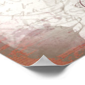 ヴィンテージ植物美術プリントアマリリスベラドンナ ポスター (角)