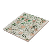 ヴィンテージ植物花のパターン – 装飾セラ タイル (側面)