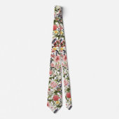 ヴィンテージ植物花ガーデナーフローリスト ネクタイ (正面)
