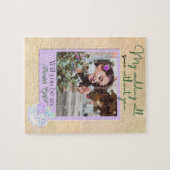 ヴィンテージ植物花ガール提案 ジグソーパズル (横)