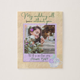 ヴィンテージ植物花ガール提案 ジグソーパズル