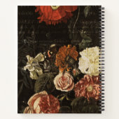 ヴィンテージ植物花パーソナライズされた ノートブック (裏面)