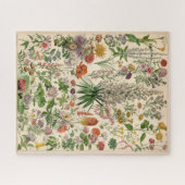 ヴィンテージ植物花ポスター ジグソーパズル (横)
