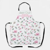 ヴィンテージ植物花 エプロン (正面)