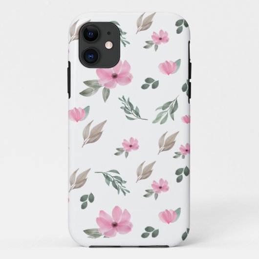 ヴィンテージ植物花 Case-Mate iPhoneケース (裏面)