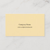 ヴィンテージ植物芸術赤バラ花黄 名刺 (裏面)