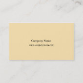 ヴィンテージ植物芸術赤バラ花黄 名刺 (裏面)