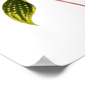 ヴィンテージ植物葉プリント ポスター (角)