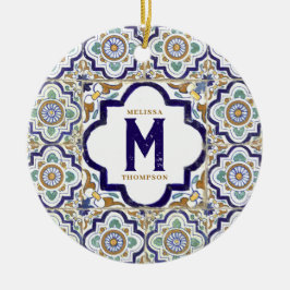 ヴィンテージ植物観賞用タイル単図 セラミックオーナメント