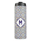 ヴィンテージ植物観賞用タイル単図 タンブラー (正面)