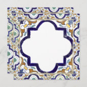 ヴィンテージ植物観賞用タイル単図 ノートカード (正面/裏面)