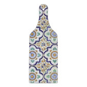 ヴィンテージ植物観賞用タイル模様 カッティングボード (正面)