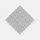 ヴィンテージ植物観賞用タイル模様 スタンダードランチョンナプキン (角)