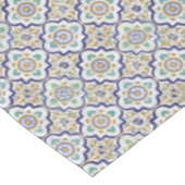 ヴィンテージ植物観賞用タイル模様 テーブルクロス (アングル)