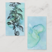 ヴィンテージ植物誌またはノートカード エンクロージャーカード (正面/裏面)