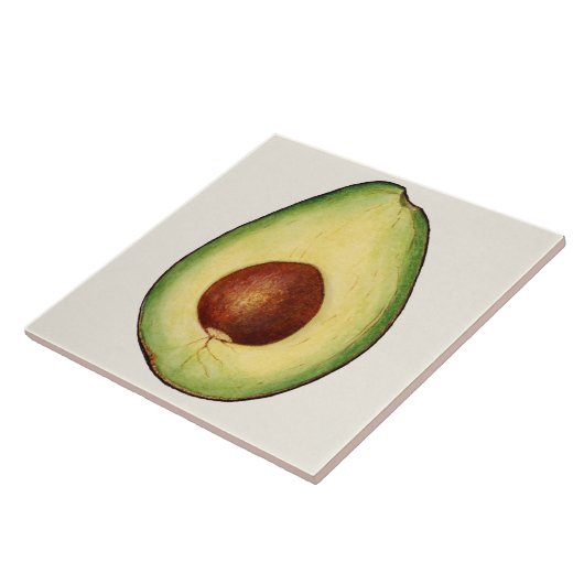 ヴィンテージ植物陶磁器タイル タイル (側面)