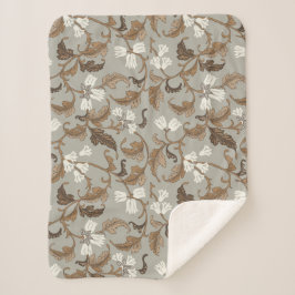 ヴィンテージ植物風情 シェルパブランケット