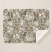 ヴィンテージ植物風情 シェルパブランケット (正面(横))