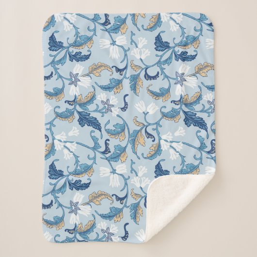 ヴィンテージ植物風情 シェルパブランケット (正面)