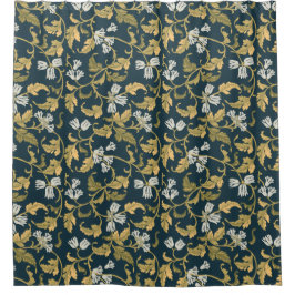 ヴィンテージ植物風情 シャワーカーテン