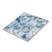 ヴィンテージ植物風情 タイル (側面)