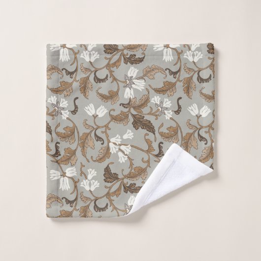 ヴィンテージ植物風情 バスタオルセット (ウォッシュタオル)