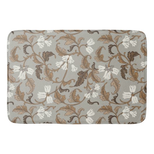 ヴィンテージ植物風情 バスマット (正面)