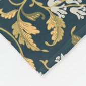 ヴィンテージ植物風情 フリースブランケット (角)