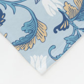 ヴィンテージ植物風情 フリースブランケット (角)