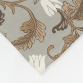 ヴィンテージ植物風情 フリースブランケット (角)