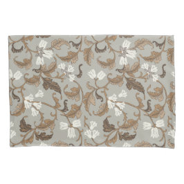 ヴィンテージ植物風情 枕カバー