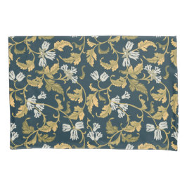 ヴィンテージ植物風景枕ケース 枕カバー