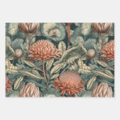 ヴィンテージ植物 ラッピングペーパーシート (正面)