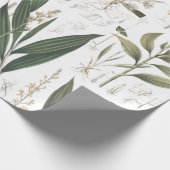 ヴィンテージ植葉物包装紙 ラッピングペーパー (角)