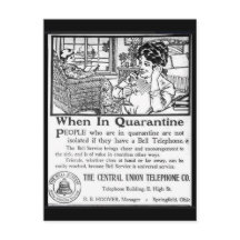 ヴィンテージ検疫電話広告おもしろい