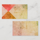 ヴィンテージ検索名刺テンプレートの幾何学的 名刺 (正面/裏面)