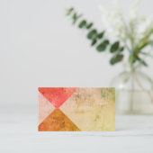 ヴィンテージ検索名刺テンプレートの幾何学的 名刺 (スタンド正面)