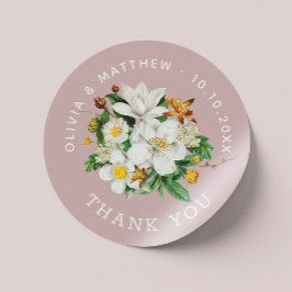 ヴィンテージ椿ピ淡い色のッ結婚ク感謝してい君 ラウンドシール