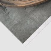 ヴィンテージ楕円形フレームフランスの、ロマンチックな花 薄葉紙 (詳細)