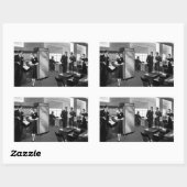 ヴィンテージ業務執行部 長方形シール (シート)